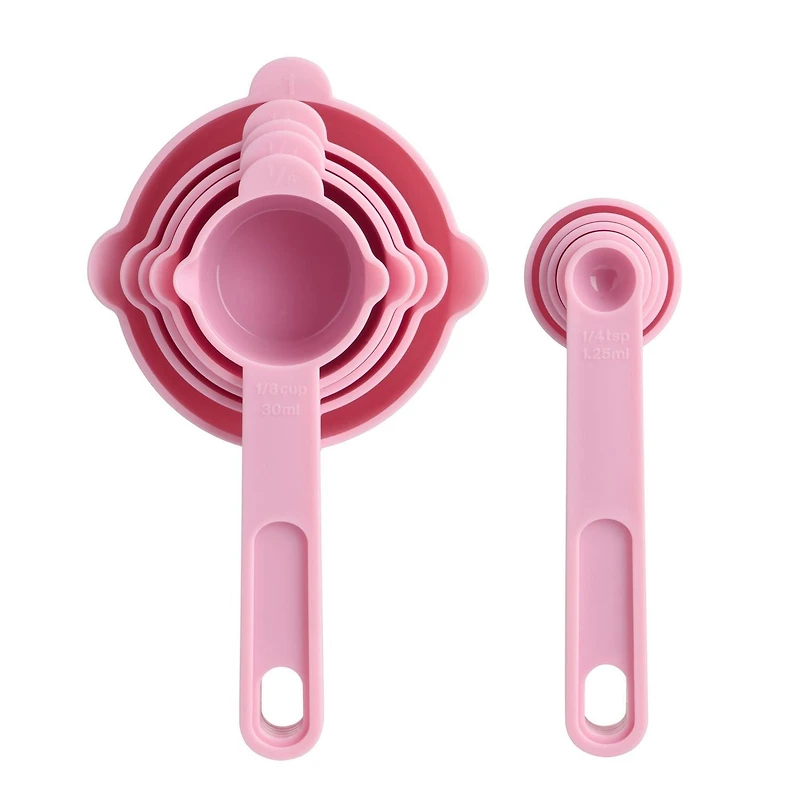 Ensembles 10 pièces de Cuillères et Tasses à mesurer, Rose