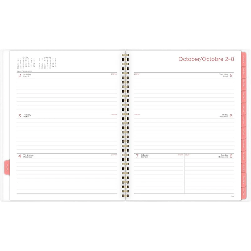 Mead® Large Weekly/Monthly Simplicity Stripe CYO Planner, Planner