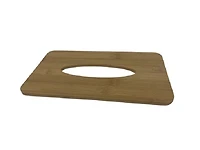 Mainstays BAMBOO TISSUE BOX BLACK, Mainstays BAMBOO TISSUE BOX  BLACK  PP+bamboo cover
