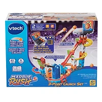 VTech® Marble Rush 3-Point Launch Set avec mini panier de basket - 4+ Ans VTECH MARBLE RUSH 3 POINT LAUNCH SET BI
