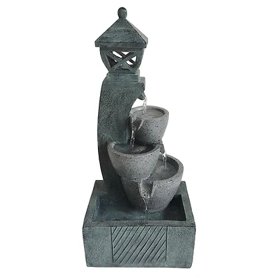 Angelo Décor Arita Lantern Fountain with energy-efficient pump and LED Lighting