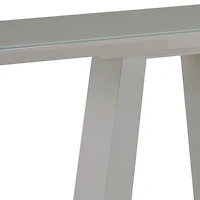 Contemporaine MDF et Verre Console - Gris Chaud