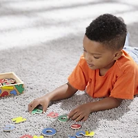 Melissa & Doug 52 Alphabet Magnets en Bois dans une Boîte - Lettres Majuscules et Minuscules - Certifié FSC