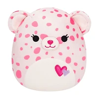 Squishmallows 5" Valentines Plush - Lorie - Pink Cheetah W/White Belly And Heart Embroidery