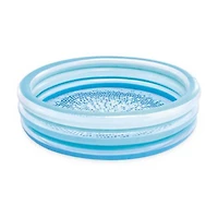 Intex Blue Bliss Splash Pool, Age 2+, Inflatable Round Pool with Tile Print Floor