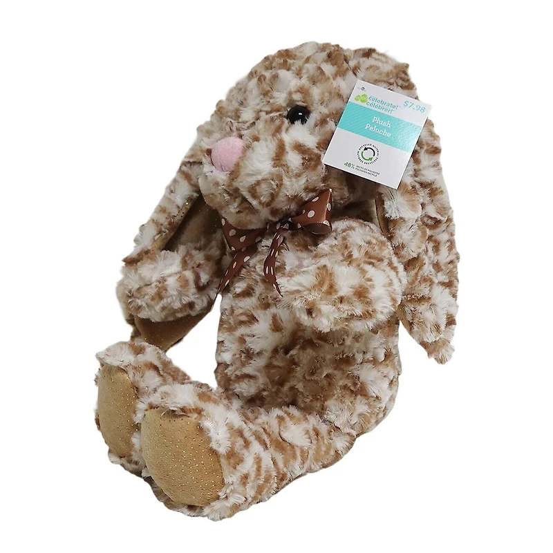 WAY TO CELEBRATE un lapin tie-dye en peluche de taille moyenne, 15,5 pouces