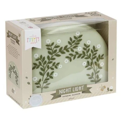 A Little Lovely Company - Veilleuse Arc-en-ciel Fleur - Fonction Minuterie - Piles Rechargeables ou Adaptateur - Lumière Douce pour un Sentiment de Sécurité - Sans Fil et Portable - Parfaite pour les