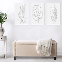 CorLiving Boston Storage Fabric Ottoman