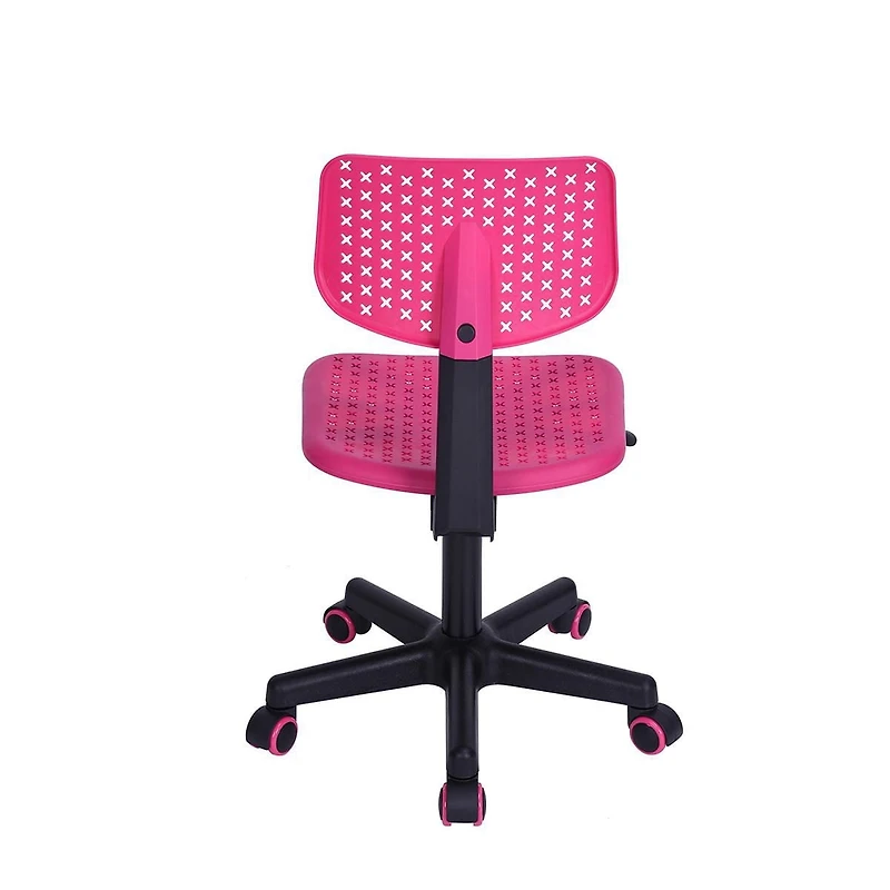 Homylin Chaise de bureau à domicile pour adolescents garçons filles, chaise de travail pivotante à 360 degrés, jolie chaise de bureau d'étude avec dossier bas en PP respirant