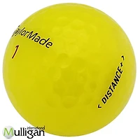 Mulligan - 36 Taylormade Distance + 4A Recycled Used Golf Balls, Yellow