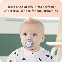 NUK Glow-in-the-Dark Orthodontic Pacifier, 6-18 months, 3 Pack, Orthodontic Pacifier