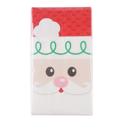 Holiday time, Christmas Santa Tall Napkins, 20ct