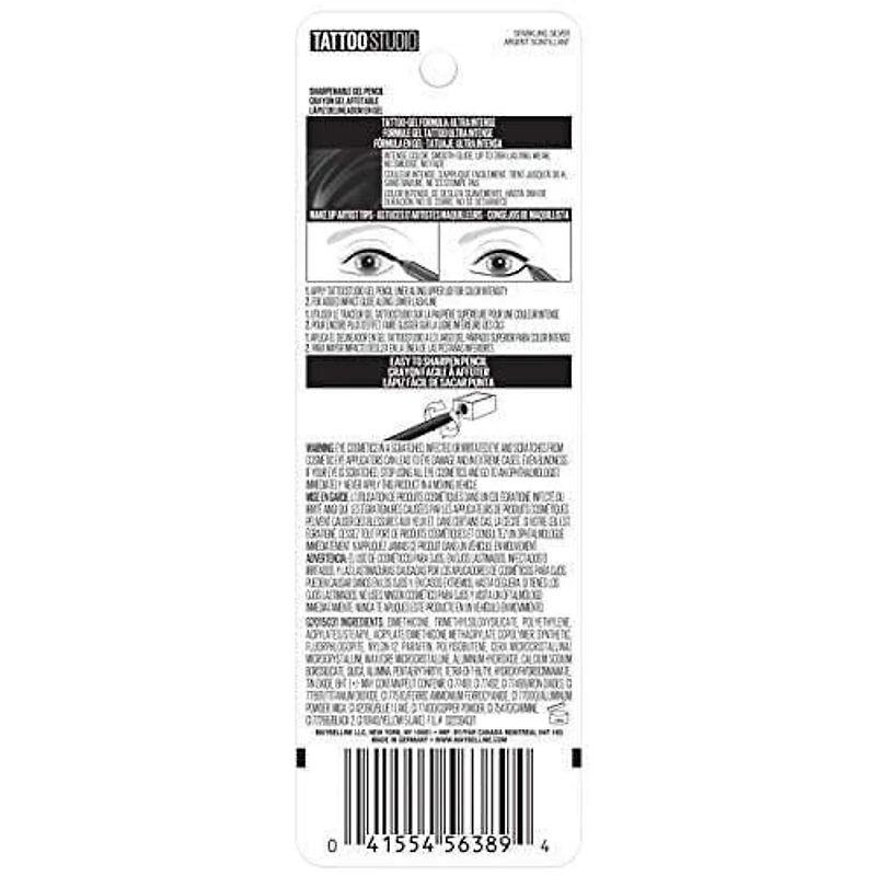 Maybelline New York Tattoo Studio® Lineur pour yeux 8 nuances qui durent