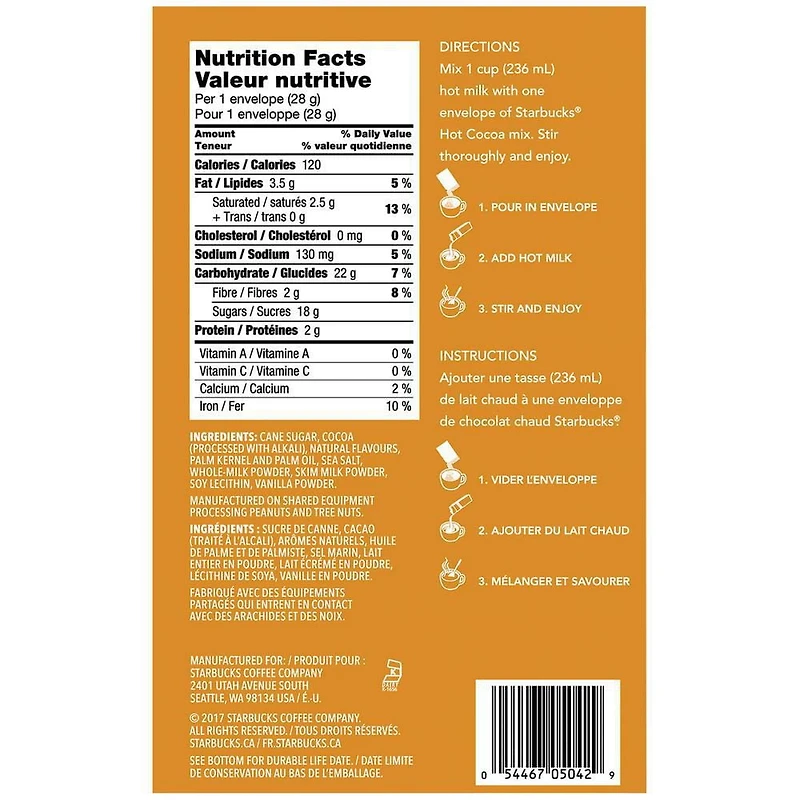 Starbucks Chocolat Chaud Caramel salé