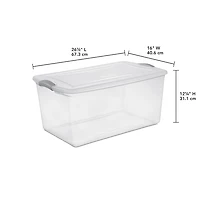 Sterilite 62L Latch Box - Blue