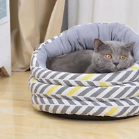 Vibrant Life enveloppe ronde autour du lit de chat, gris, 18 x 18"