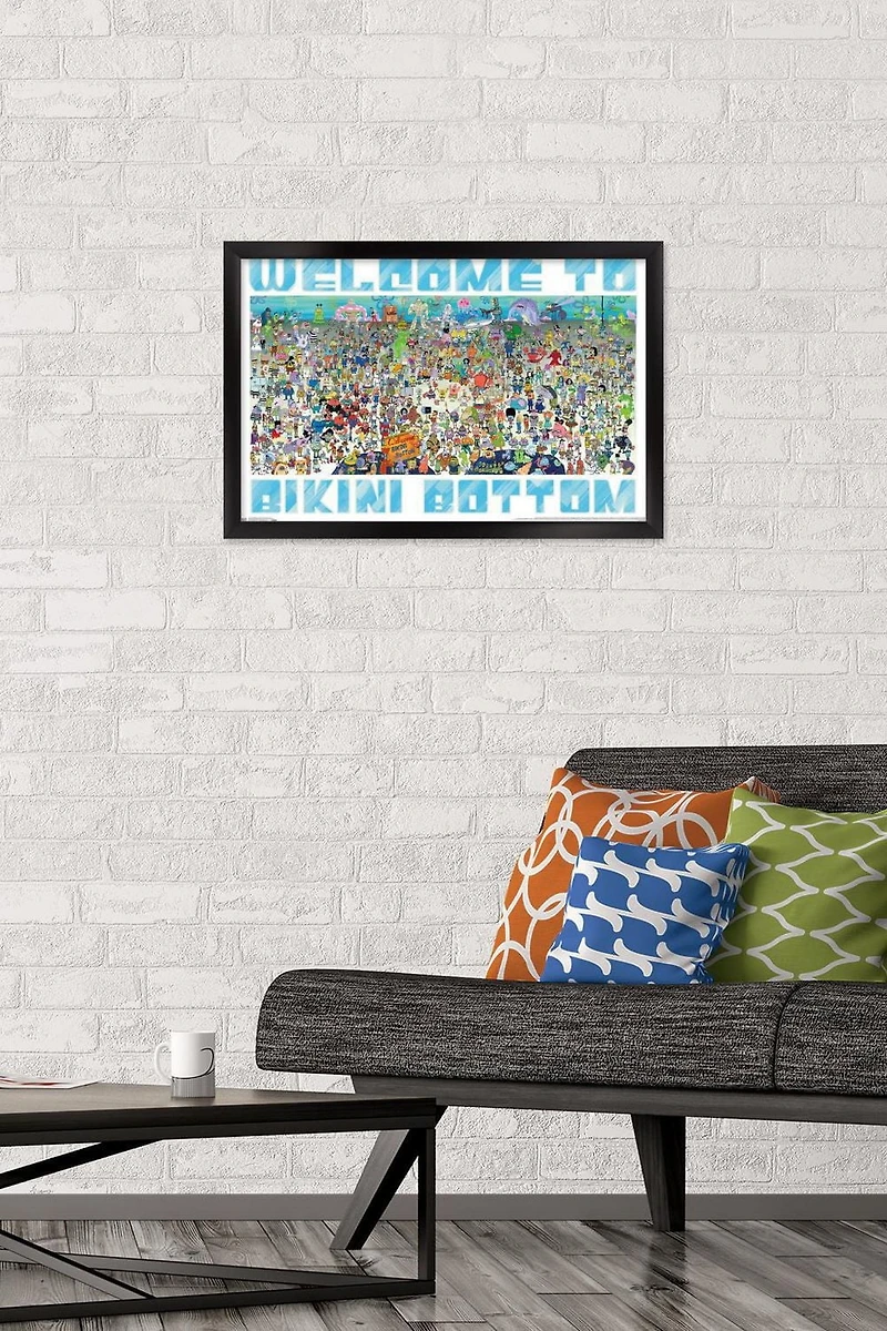 Nickelodeon Spongebob - Every Character Ever 19 Wall Poster