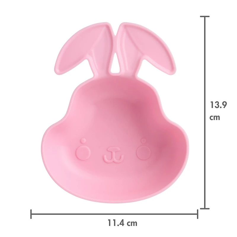 Way to Celebrate 2-Piece Prep and Candy Bowl Set, Bunny Rabbit, Pink