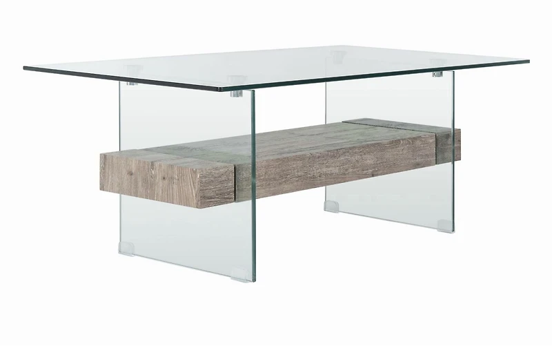 Safavieh Kayley Retro 2 Tier Glass Coffee Table