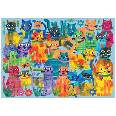 RoseArt - Colorluxe 500 pièces -fête de chat- Puzzle emboîtable pour adulte