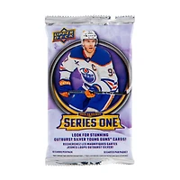 2025-26 Upper Deck Series 1 Hockey Trading Cards Blaster - Exclusive Oversized Young Guns!