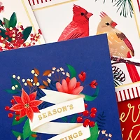 Assortiment de cartes Hallmark de Noël dans une boîte, motifs mignons (6 motifs, 36 cartes et enveloppes)