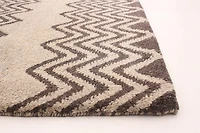 ECARPETGALLERY Tapis Noué à la Main pour Salon, Salle à Manger et Chambre à Coucher Marocain Collection Tangier 5'5" x 8'0" en Brun