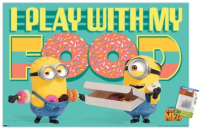 Illumination Despicable Me 4 - Donuts Wall Poster with Pushpins, 22.375" x 34"