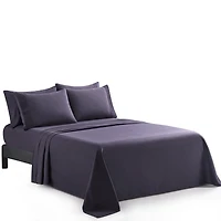 Marina Decoration Ultra Soft Silky Deep Pocket Solid Rayon from Bamboo Bedding All Season Sheet Set