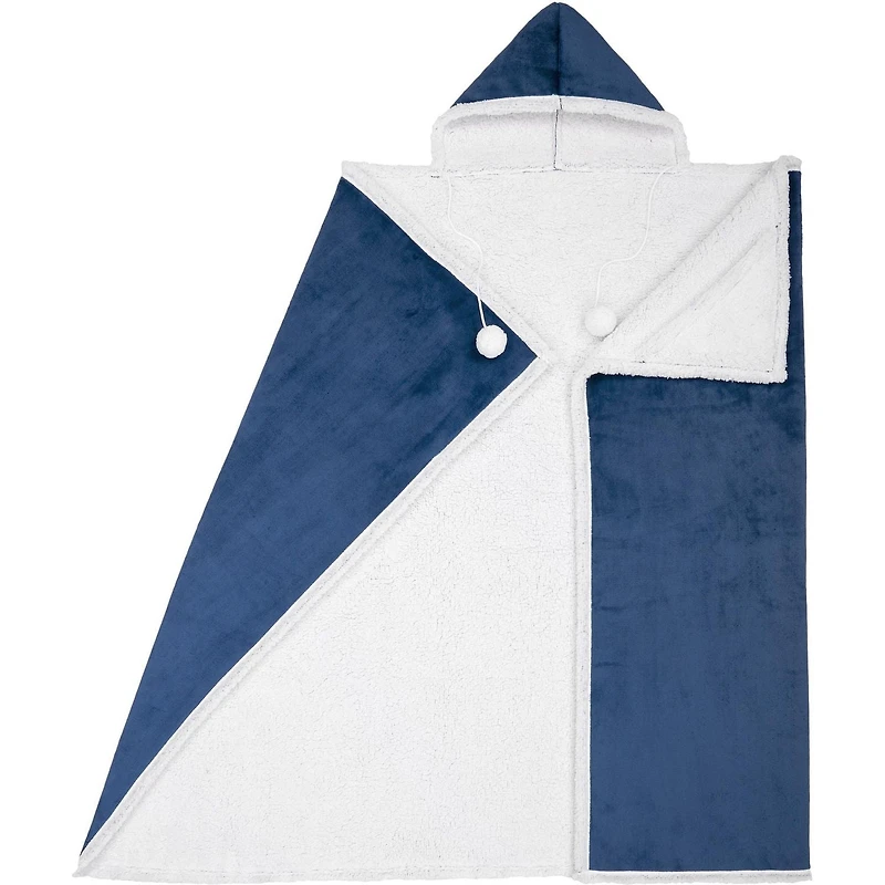 Safdie & Co. Hoodzy Blanket China Blue