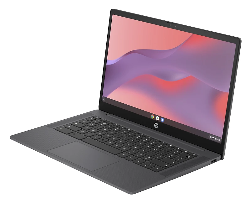 HP Chromebook 14A-NF0020CA - Intel N-series - N100 / up to 3.4 GHz - Chrome OS - UHD Graphics - 8 GB RAM - 128 GB SSD UFS - 14" IPS 1920 x 1080 (Full HD) - Wi-Fi 6, Bluetooth - glacier silver
