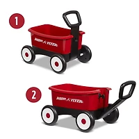 Radio Flyer Chariot Déambulateur à Pousser et à Tirer Chariot 2 en 1, 1 à 4 Ans