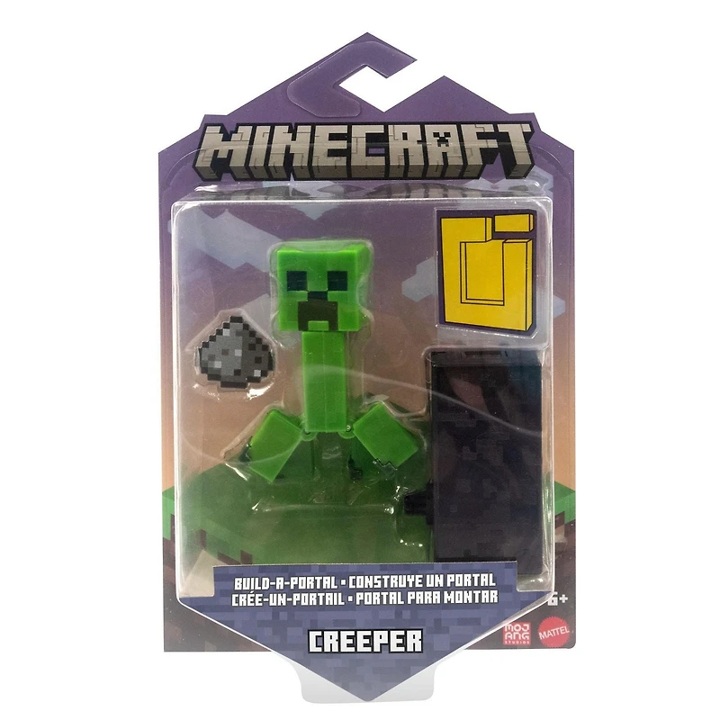 Minecraft Figurine articulée Creeper, 8,26 cm, pièce Crée-un-portail