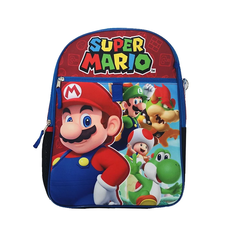 Licensed Super Mario 5 Pc. Backpack set