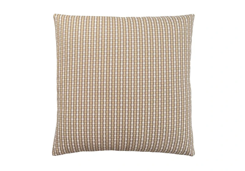 Monarch Specialties Oreillers, 18 X 18 Carré, Encart Inclus, Jeté Décoratif, Accent, Sofa, Canapé, Chambre À Coucher, Polyester, Hypoallergénique, Brun, Moderne