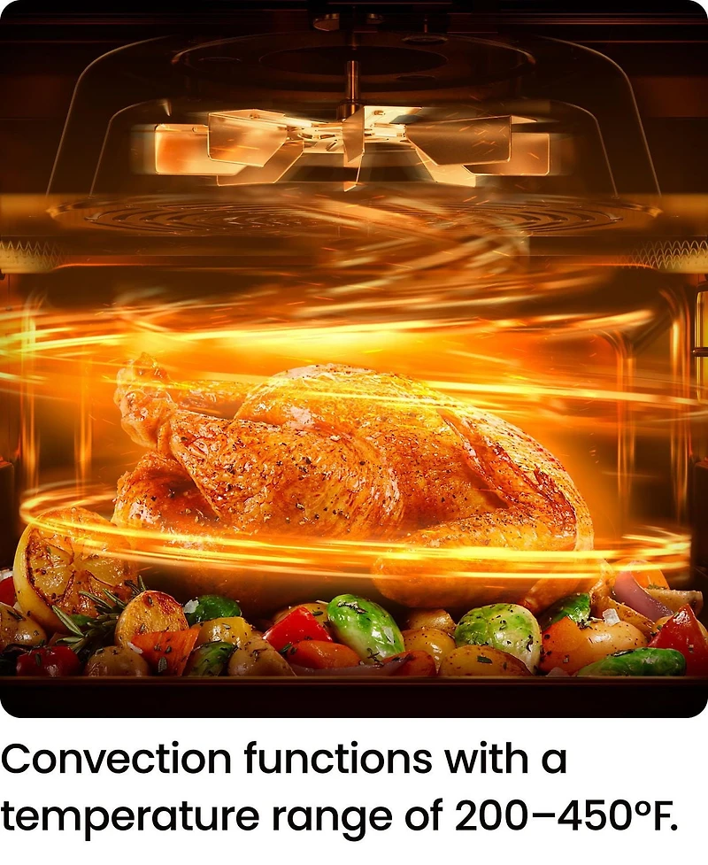 Chefman Toaster Oven Air Fryer Combo w/ 19 Quart Capacity, 7-in-1 Functionality - Stainless Steel, New