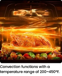 Chefman Toaster Oven Air Fryer Combo w/ 19 Quart Capacity, 7-in-1 Functionality - Stainless Steel, New