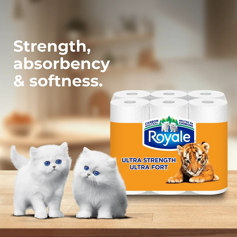 Royale Ultra Strength Paper Towel 6 Rolls, 66 Sheets Per Roll