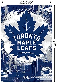 NHL Toronto Maple Leafs - Maximalist Logo 23 Wall Poster