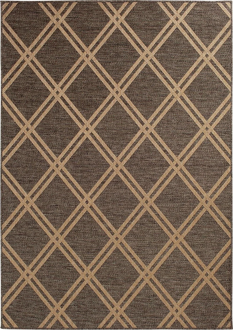 Smithleighs Brown and Cream Woven Area Rug