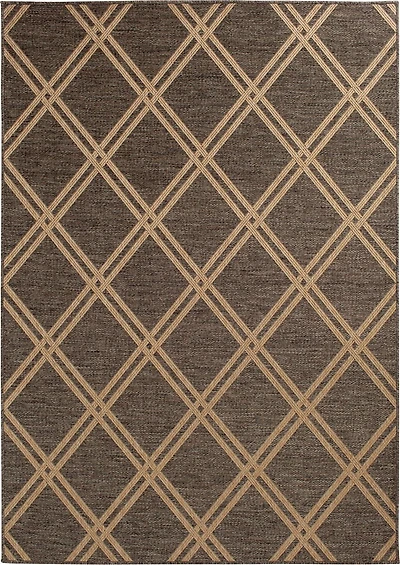 Smithleighs Brown and Cream Woven Area Rug
