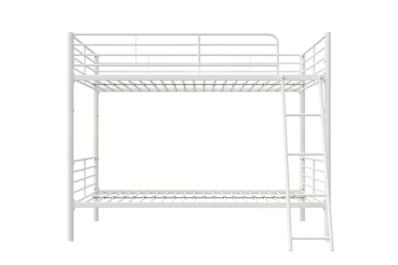 Convertible Twin over Twin Metal Bunk Bed