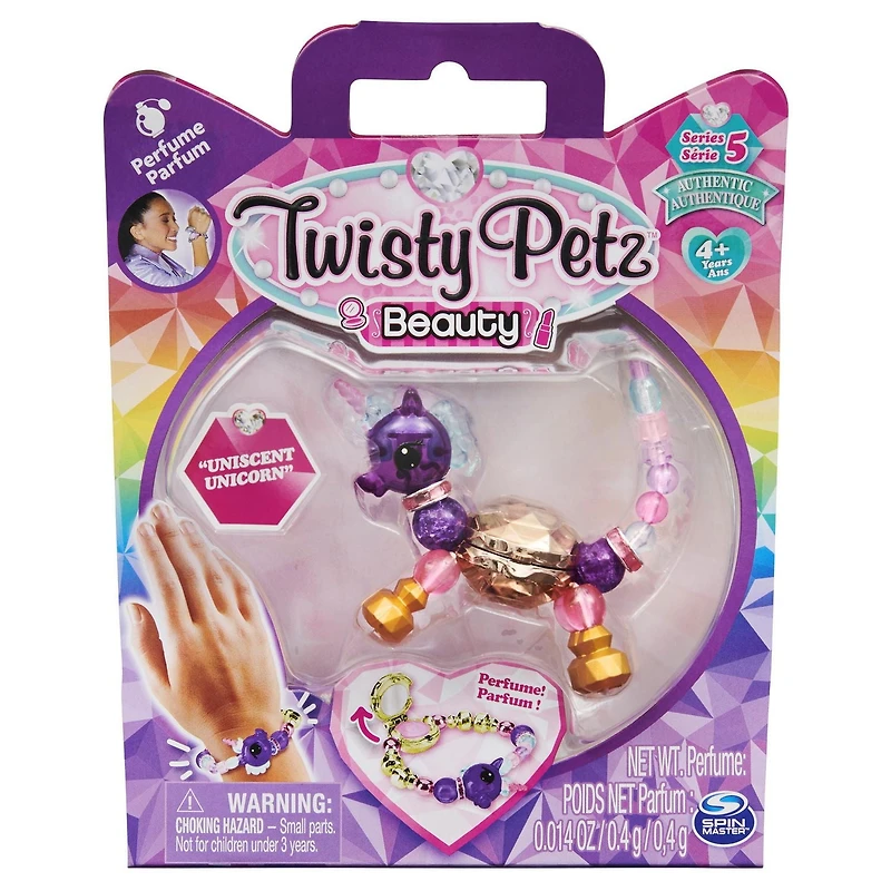 Twisty Petz Beauty, Series 5, Uniscent Unicorn Collectible Bracelet with Perfume, for Kids Aged 4 and up