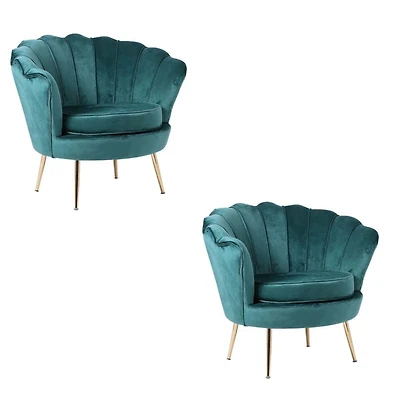 Chaise d'appoint grise de la collection Heavenly ENSEMBLE DE 2