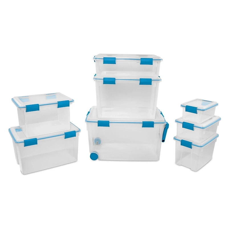 Boîte étanche transparent moyenne de 19 litres 19 litres