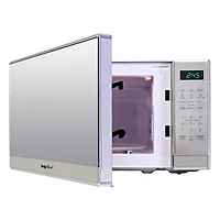 Total Chef 700 Watts Microwave Oven with Digital Controls (0.7 Cu. Ft./20 Liters), Compact Microwave for Quick Meals