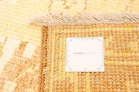 ECARPETGALLERY 7'0" x 9'9"  Transitional Jules Oushak Hand-knotted Area Rug for Living Room, Dining Room and Bedroom in Yellow