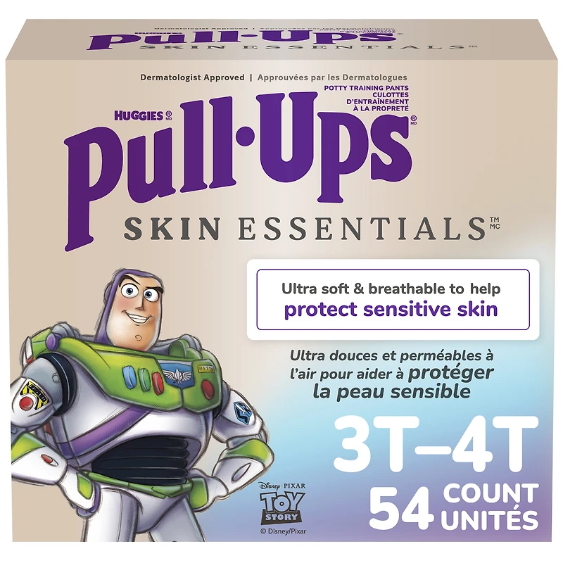 Culottes d'entraînement Pull-Ups Skin Essentials pour garçons, 3T-4T (32-40 lb), 54 unités