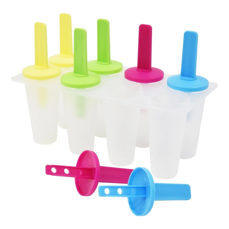 Mainstays Plastic Ice Pop Mold, 9 Piece Set