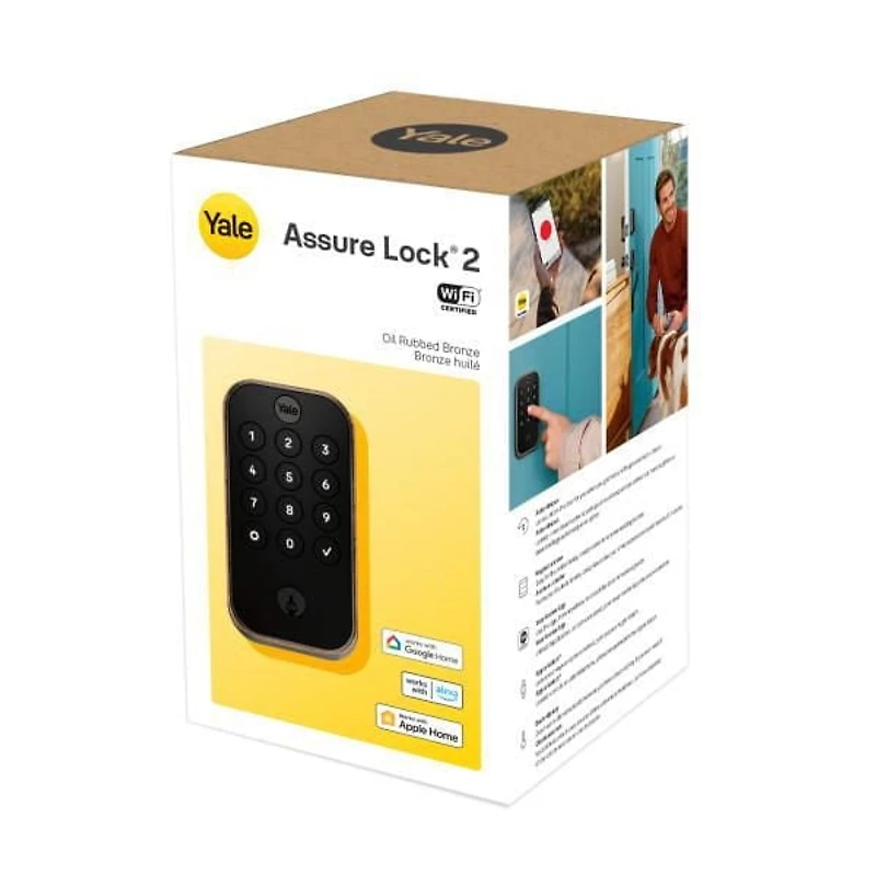 YALE ASSURE LOCK 2 WI-FI KEYPAD OIL RUBBED BRONZE